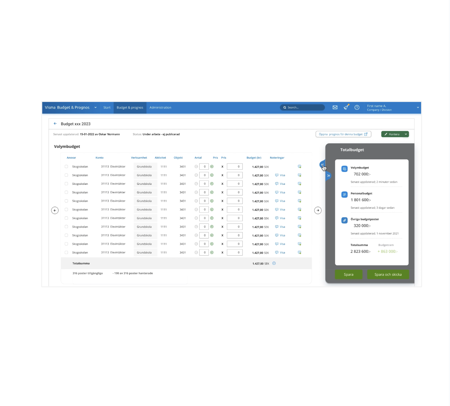 Check out the Visma Budget & Forecasting-case